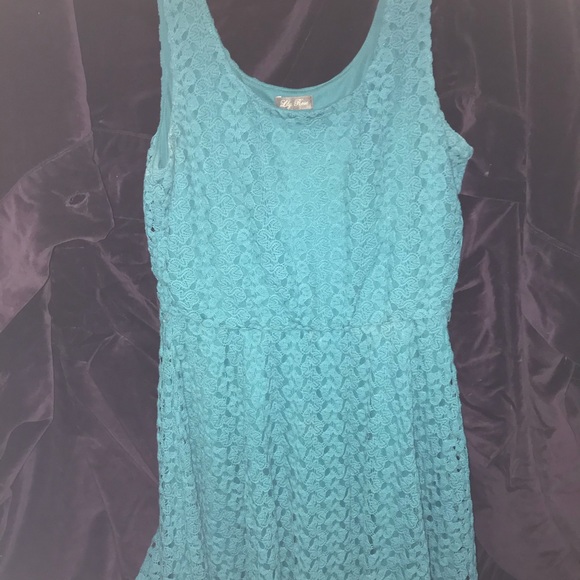 Teal Lace dress - Picture 4 of 5